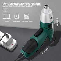 Juego de Destornilladores Eléctricos Inalámbricos de 20 Piezas y 3.6V con Herramientas Manuales, Recargables por USB, Estuche Compacto, 3 Colores, OEM ODM