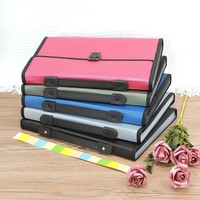Organizador de archivos de acordeón de 13 bolsillos, carpeta de archivos con cubierta y Pestaña de color, carpeta de archivos expandible de tamaño legal con letras A4 portátil