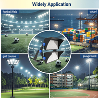 Lampe LED Sportive Extérieure IP66 120W pour Tennis, Badminton, Football, Cricket, Éclairage de Stade en Alliage d'Aluminium Certifié FCC, Réglable, Garantie 5 Ans