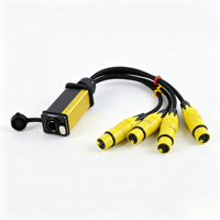 Boîtier audio professionnel 4 canaux XLR vers RJ45, adaptateur d'extension audio XLR mâle vers RJ45 femelle pour scène, DJ, sonorisation en direct, studio
