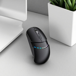 Mous OEM ODM Bán Buôn <span class=keywords><strong>2.4Ghz</strong></span> Quang Không Dây LED Backlit USB Chuột Trọng Lượng Nhẹ Im Lặng <span class=keywords><strong>Mini</strong></span> PC Chơi Game Cho Thuận Tay Phải Người Dùng - Product Image 1
