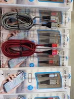 Câble de charge rapide USB Type-C Micro USB 3A en nylon tressé métallique de 6 pieds, prix d'usine, pour iPhone, Android, appareil photo, ordinateur, avec boîte
