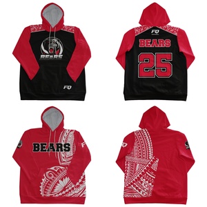 PURE Custom <span class=keywords><strong>Maori</strong></span> <span class=keywords><strong>Tattoo</strong></span> Hoodies Club and League Pullover Rugby League Hoodies Sublimation Printing Custom Number and TeamName - Product Image 2