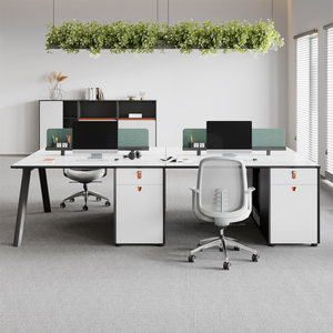 Escritorio de Oficina Moderno de Madera Premium con Soporte para Pantalla y Organizador, Diseño Modular - Product Image 3