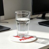 Sous-verres en PVC souple écologiques, résistants à la chaleur et antidérapants, imprimés UV, taille et forme personnalisables, réutilisables pour restaurants/café
