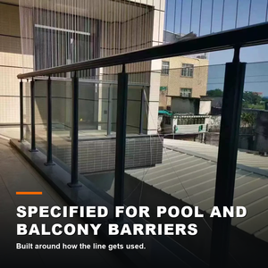 Decorative Glass Fence Panels Commercial <b>Outdoor</b> Partition <b>Screens</b> for Building Entrances Courtyards and Terrace Areas - Product Image 2