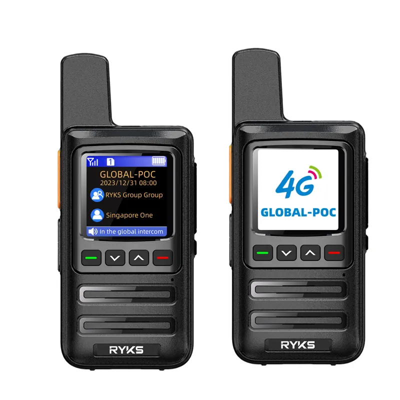 4G Full band bidirezionale radio mini sim card Global-Intercom telefono all'aperto prosciutto walkie talkie lungo raggio 5000km coppia (senza costi) plartfr