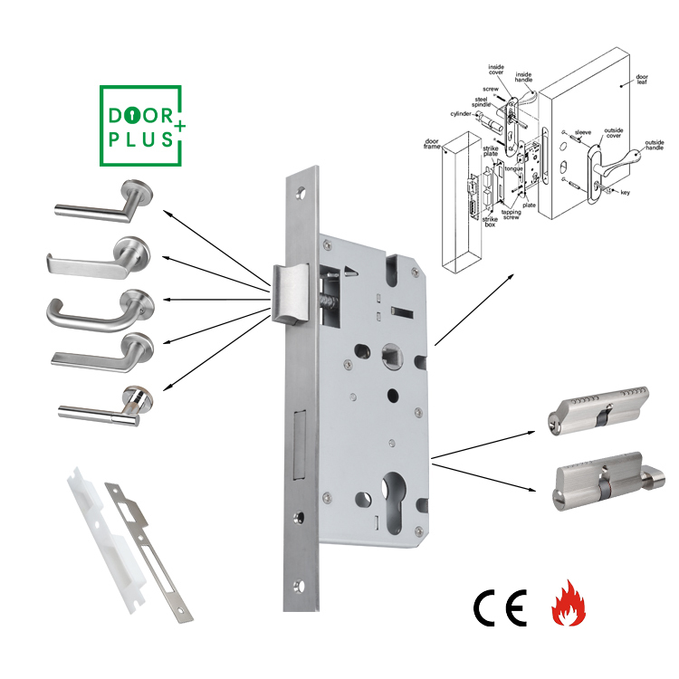 Doorplus EN стандартная корзина из нержавеющей стали 40/45/50/60/70/80/100 мм створчатый замок Мертвый Болт замок защитные врезные дверные замки