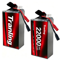 Batterie LiPo pour drone, 4S 6S 22000mAh, 8S 12S 14S 15S 16S 64000mAh, 22.2V, batterie LiPo pour drone FPV, personnalisée