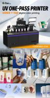 Mesin Cetak Giftec UV Single Pass Double-Sided Cup Printer Industrial Printhead untuk Cetak pada Gelas Kertas, Gelas Es Krim & Mangkuk