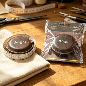 Mètre Ruban en Cuir Personnalisable avec Logo Gravé au Laser et Coffret Cadeau – Ensemble Promotionnel d'Entreprise - Product Image 1