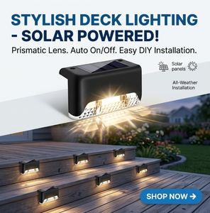 Luci Solari per Sentieri da Giardino, Luci Solari per Scale da Esterno, Attivazione Automatica al Buio, Stile Pastorale, Classificazione IP44 - Product Image 1