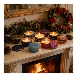 Heat Resistant Candle Jars Empty Luxury Containers With White Lids For Wax Filling Sample Presentation Program - Product Image 1