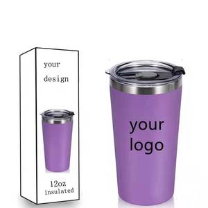 2023 gros gobelet en acier inoxydable pour <span class=keywords><strong>enfant</strong></span> 12OZ tasse de voyage isolée sous vide à double paroi pour lait chaud ou boissons - Product Image 5