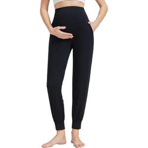 Pantalon de grossesse personnalisé pour femme en viscose de bambou, coupe ample, doux, avec poches, du S au XXL - Product Image 1