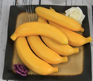 Decorazione artificiale schiuma di frutta banana di simulazione frutta banana modello di plastica banana per la decorazione