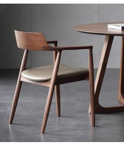 Solid Wood Round <strong>Dining</strong> <strong>Table</strong> Simple Leisure Negotiation <strong>Table</strong> <strong>and</strong> <strong>Chair</strong> Combination Cafe Business Reception <strong>Small</strong> Round <strong>Table</strong> - Product Image 3