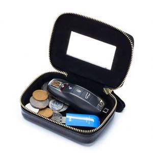 Lady PU Lipstick Square Small Bag with <b>Mirror</b> Cowhide Cute Makeup Bag for Women's Mini Bag - Product Image 1