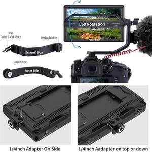 Moniteur de terrain pour appareil photo reflex numérique FEELWORLD S55 <span class=keywords><strong>V3</strong></span> 6 pouces, écran IPS FHD, entrée/sortie AV numérique 4K, sortie d'alimentation, batterie, étui de transport inclus - Product Image 3