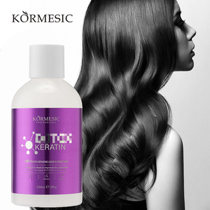 KORMESIC 280ml Gel sans rinçage à la kératine végétale bio et à l'huile d'argan, après-shampoing hydratant et lissant pour cheveux bouclés, marque privée - Product Image 1