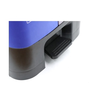 Trung Quốc Ngoài Trời Quảng Trường Đầy Màu Sắc 16 Gallon Rác Chân Thùng Rác Có Nắp Đậy - Product Image 5