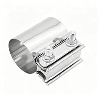 Collier de serrage pour tuyau d'échappement en acier inoxydable 304, taille personnalisée, clip de connexion pour échappement automobile, OEM disponible, vente en gros