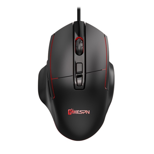 MKESPN X11 7200DPI Right-Handed Ergonomic Macro Defines Gaming Mouse 7 Buttons RGB Wired Computer Accessories