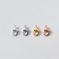 Fermoir à griffes de sécurité en argent Sterling 925, bijoux claquettes avec anneaux de saut fermés pour collier ou Bracelet, livraison gratuite