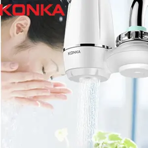 Personalizado atacado cozinha faucet montado água purificador mini torneira filtro de água com cartucho cerâmico do filtro do carbono