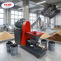 Máquina de Briquetas de Biomasa Kemi, Máquina para Hacer Carbón de Aserrín con Capacidad de 260-350 kg/h, 380V, para Producción de Combustible Hexagonal