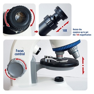 Kit de science de tige pour enfants nouveau jeu de simulation éducatif 1000x microscope optique microscope biologique en plastique pour l'école - Product Image 5