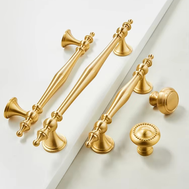 slim fit dress slacks Akicon Brushed Gold Kitchen Cabinet Knobs 1-1/4 inch (32 mm) Diameter 100%  Solid Brass Drawer Knob AK01916-BG