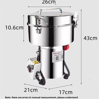 Moulin à Grains Commercial, Broyeur à Poudre d'Épices, Moulin à Café en Acier Inoxydable, Broyeur Électrique Professionnel d'Épices