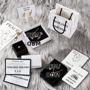 Fabricante de Joyería OEM/ODM <span class=keywords><strong>al</strong></span> <span class=keywords><strong>Por</strong></span> <span class=keywords><strong>Mayor</strong></span> Collar Pendientes Anillos Pulsera Caja para Tarjeta de Agradecimiento y Joyería Personalizada - Product Image 1