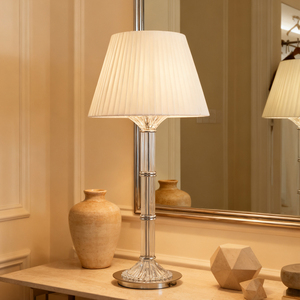 Настольная лампа Mille Nuits Premier в французском стиле, хрустальная, с LED-лампой, абажур из льна, цоколь E12/E14, для кабинета и прикроватной тумбочки - Product Image 4