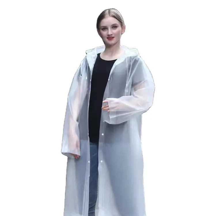 Imperméable pour adultes Poncho personnalisé vêtements de pluie imperméables de haute qualité EVA voyage imperméables pour femmes vêtements manteau de pluie en plastique PEVA