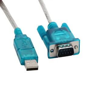 Cable adaptador de Serie USB 2,0 a RS232 DB9, con Chip DB9 macho a Cable de extensión de datos USB