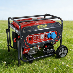 เครื่องกำเนิดไฟฟ้าเบนซินน้ำหนักเบา 5KW 420cc 4 จังหวะ ระบายความร้อนด้วยอากาศ สตาร์ทด้วยระบบดึงกลับ 50/60Hz พร้อมหน้าจอ LED แรงดันไฟฟ้า 220V สำหรับใช้ในบ้าน ประสิทธิภาพสูง - Product Image 5