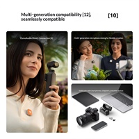 Microphone Lavalier Sans Fil DJI Mic Mini2 Deux Émetteurs Un Récepteur Connecteurs TYPE-C/3.5mm pour Vidéos Courtes et Diffusion en Direct