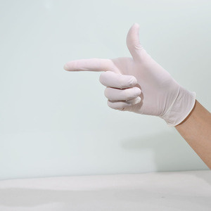 Gants en latex jetables sans poudre, texture lisse, bord coupé, usage général, antidérapants, non stériles, flexibles, épaisseur 5 MIL - Product Image 2