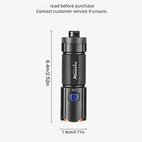 Mini EDC Cool Cou Décoration Rechargeable LED Lampe De Poche Porte-clés Torche Camping Voyage Éclairage De Secours Escaliers Lumières