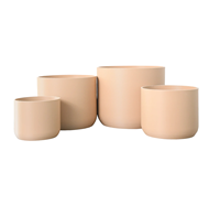 Design moderne Jardinières Rondes Décoratives Intérieur Extérieur Pot de Fleurs ou de Plantes Vietnam Fibre de Pierre Fait Main OEM Personnalisé