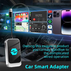 อะแดปเตอร์ CarPlay Android Auto ไร้สาย 2 in 1 แปลงแบบมีสายเป็นไร้สาย แบบเสียบใช้งานได้ทันที ดองเกิล USB อเนกประสงค์สำหรับรถยนต์ - Product Image 3