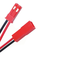 Kabel Harness 2 Pin Merah Hitam Dupleks Dengan Konektor Jantan Betina untuk Penggunaan Catu Daya Perangkat Baterai Lampu Strip LED