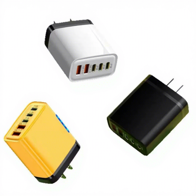 240W GaN USB C Charger 3 Ports PD 5 Ports Fast Wall Charger Block With LED Laptop