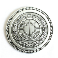 Pièces de monnaie commémoratives en métal antique en gros, pièces de jeu de société vierges à estamper, pièces de défi personnalisées à bordure en corde