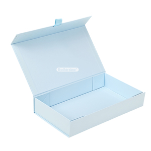 กล่องของขวัญทำมือ พิมพ์โลโก้ได้ กล่องแข็งพับได้ แม่เหล็กปิด พร้อมเทป - Product Image 1