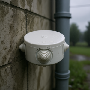 Round <b>Outdoor</b> Junction Box 50x50mm With <b>Cable</b> Gland Holes IP66 Protection - Product Image 3