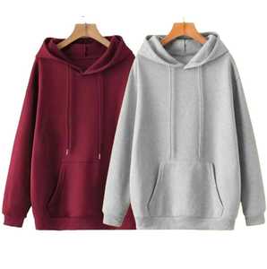 Sudadera de Color Sólido con Forro para Invierno, Transpirable, Ecológica, de Felpa 100% Algodón, Corte Regular, Nueva, ODM/OEM de Fábrica STELLAR - Product Image 1