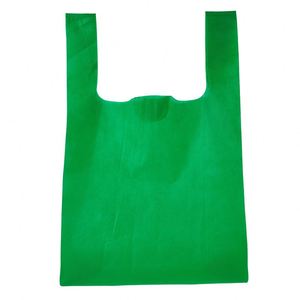 Bolsa de tela no tejida tipo camiseta, reciclable, tipo chaleco, para compras, precio de fabricante - Product Image 1